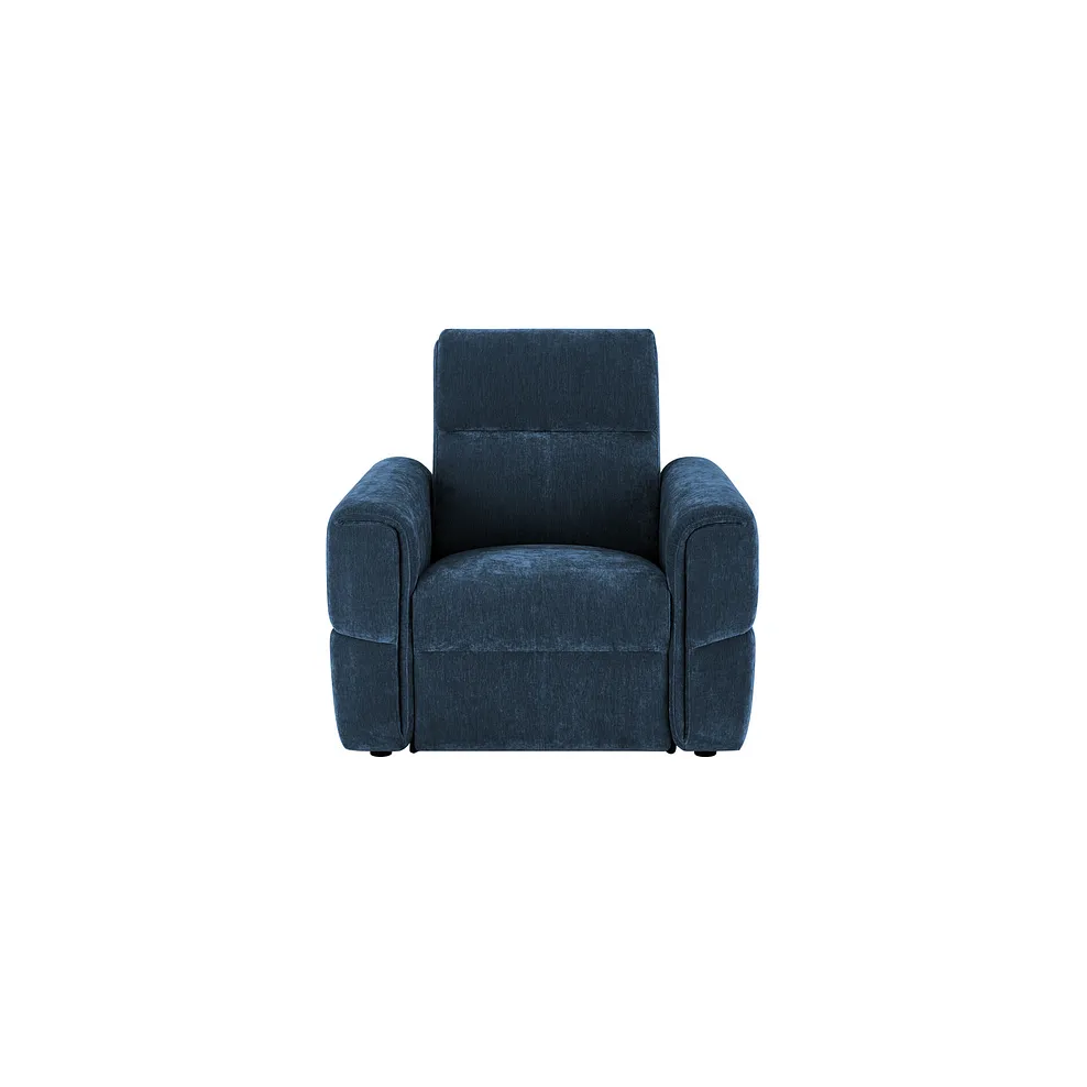Samson Electric Recliner Armchair in Amigo Navy Fabric 2