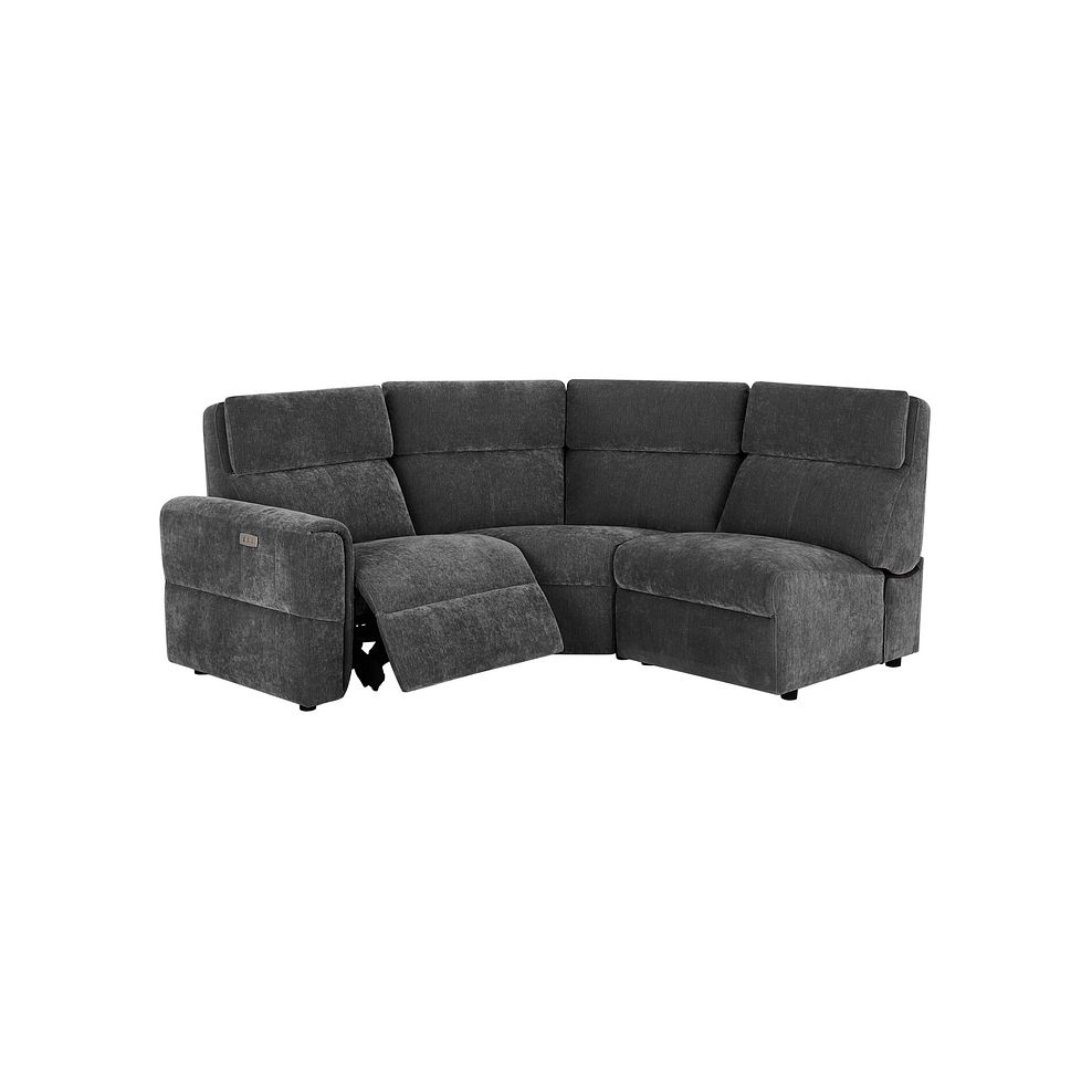 Samson Electric Recliner Modular Group 6 in Amigo Coal Fabric 2