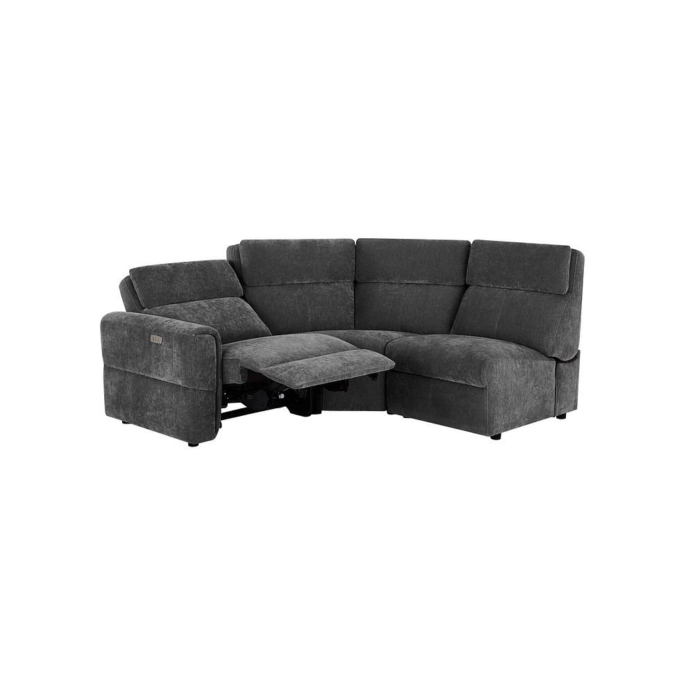 Samson Electric Recliner Modular Group 6 in Amigo Coal Fabric 3