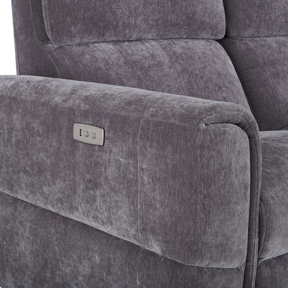 Samson Electric Recliner Modular Group 6 in Amigo Granite Fabric 8