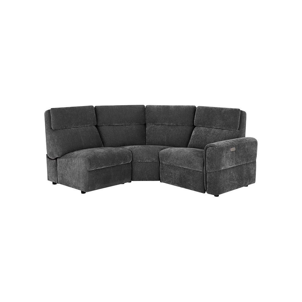 Samson Electric Recliner Modular Group 7 in Amigo Coal Fabric 1