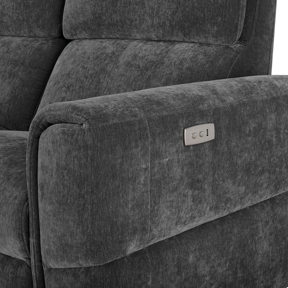 Samson Electric Recliner Modular Group 7 in Amigo Coal Fabric 6