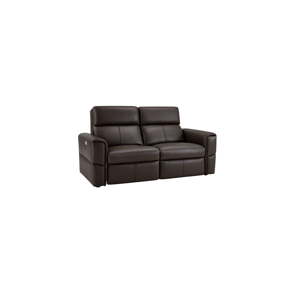 Samson Electric Recliner Modular Group 8 in Two Tone Brown Leather 1