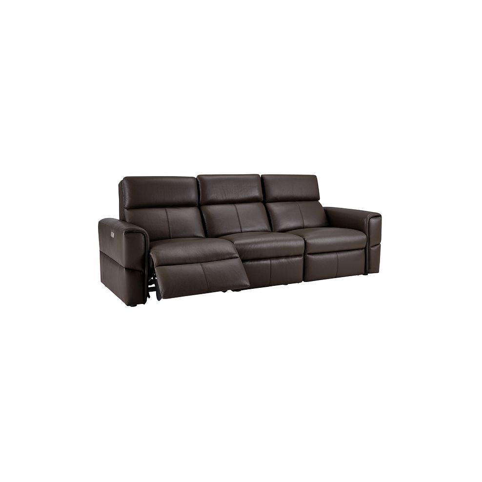 Samson Electric Recliner Modular Group 9 in Two Tone Brown Leather Thumbnail 3