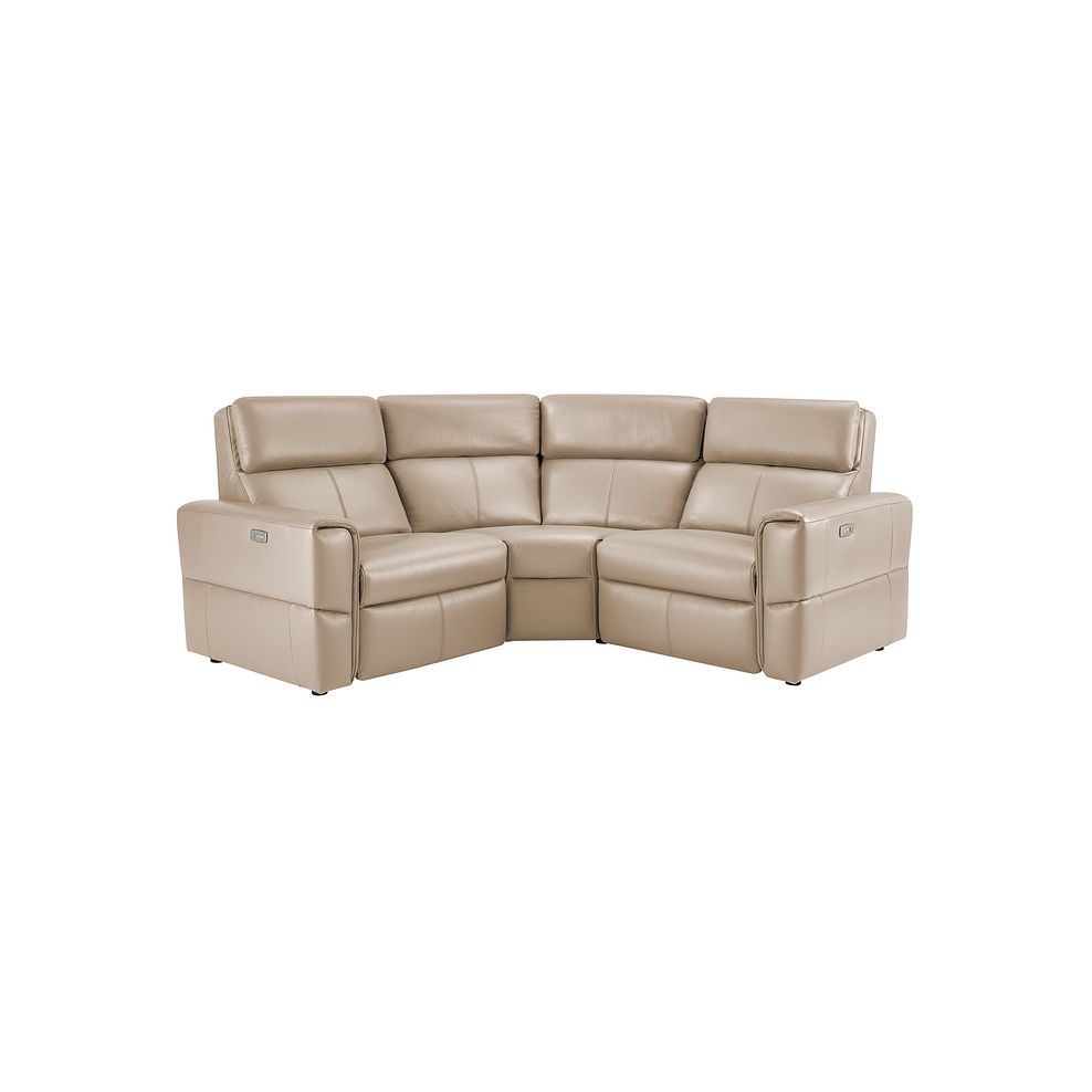 Samson Electric Recliner Modular Group 1 in Beige Leather Thumbnail 1
