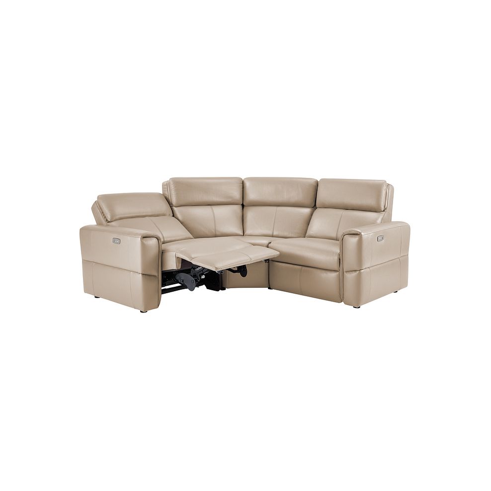 Samson Electric Recliner Modular Group 1 in Beige Leather Thumbnail 3