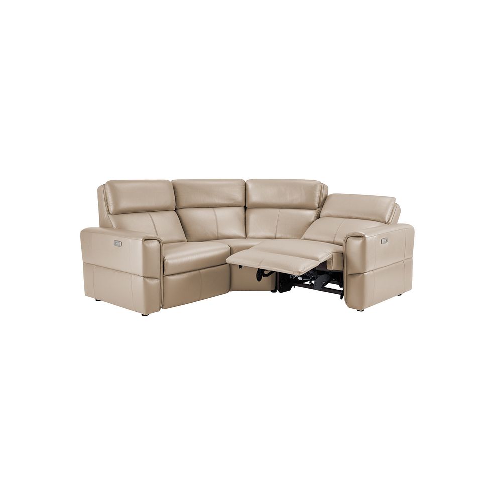 Samson Electric Recliner Modular Group 1 in Beige Leather Thumbnail 4