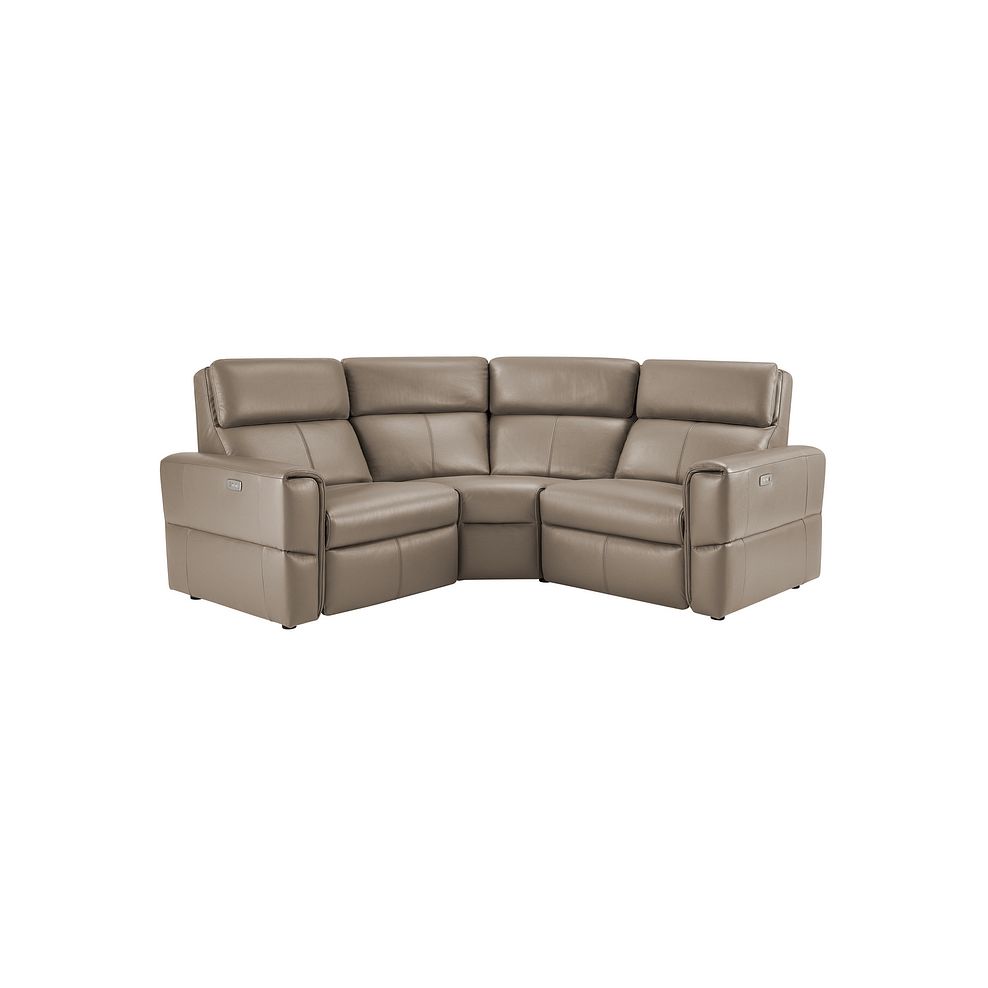 Samson Electric Recliner Modular Group 1 in Taupe Leather 1