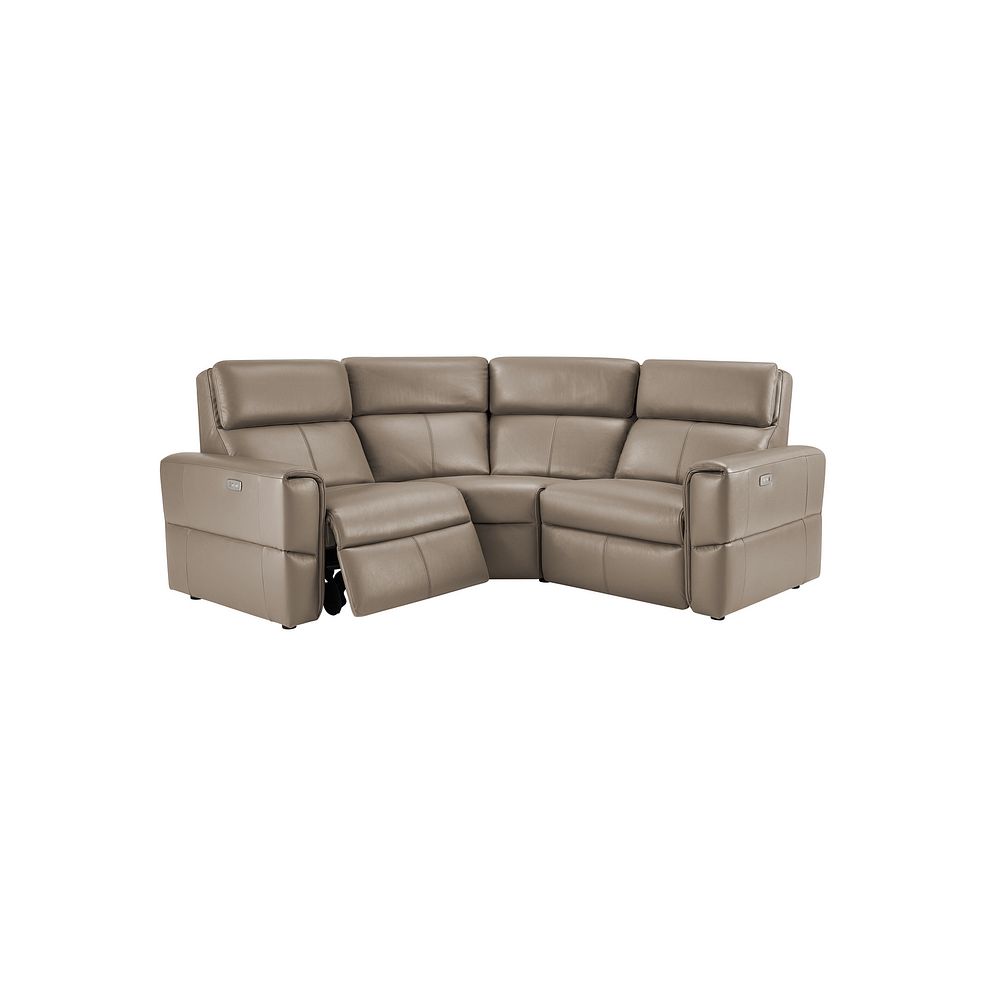 Samson Electric Recliner Modular Group 1 in Taupe Leather 2
