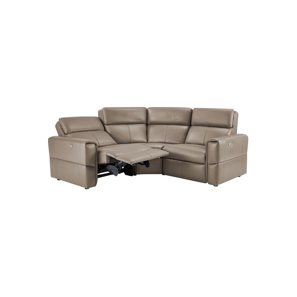 Samson Electric Recliner Modular Group 1 in Taupe Leather 3