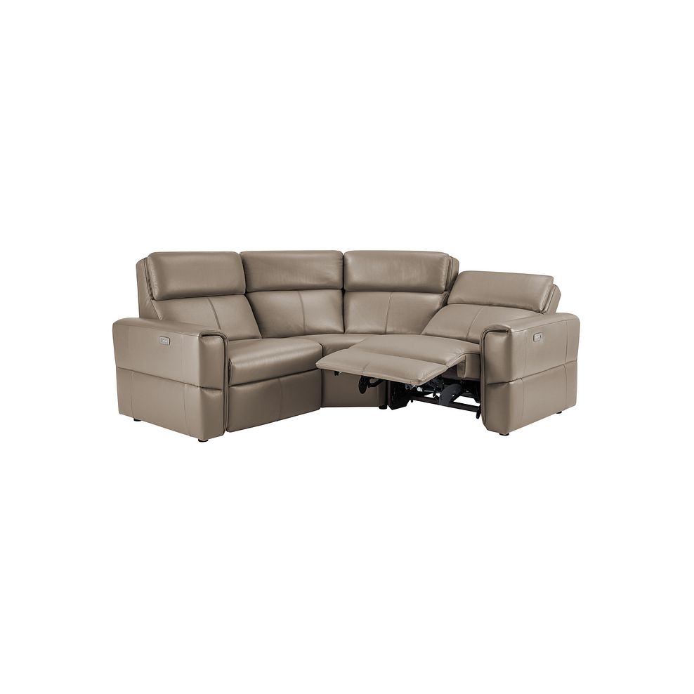 Samson Electric Recliner Modular Group 1 in Taupe Leather Thumbnail 4