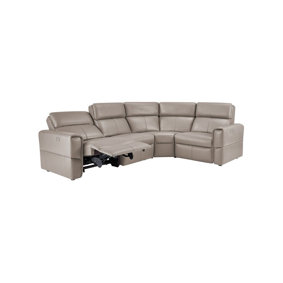 Samson Electric Recliner Modular Group 2 in Stone Leather Thumbnail 3