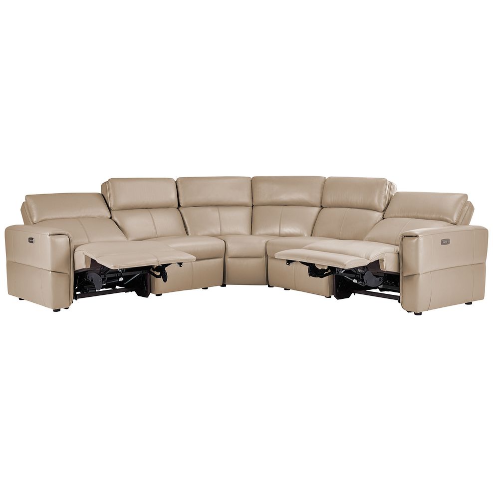 Samson Electric Recliner Modular Group 3 in Beige Leather 4