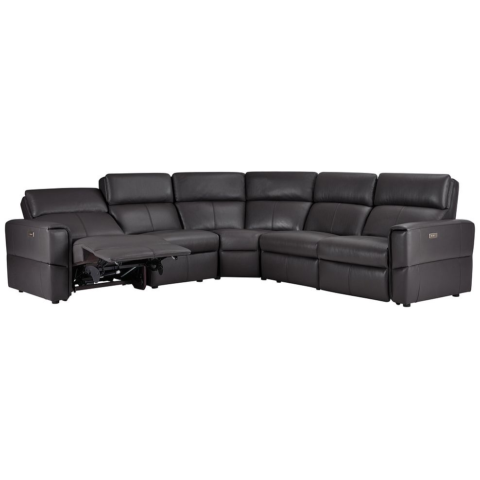 Samson Electric Recliner Modular Group 3 in Slate Leather 3