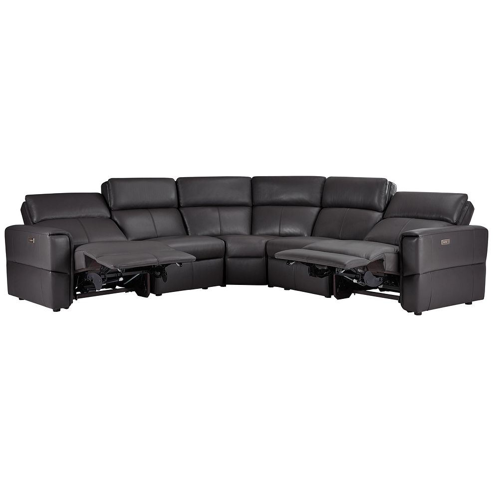 Samson Electric Recliner Modular Group 3 in Slate Leather 4