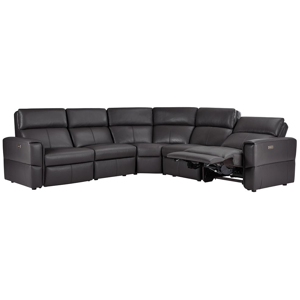 Samson Electric Recliner Modular Group 3 in Slate Leather 5