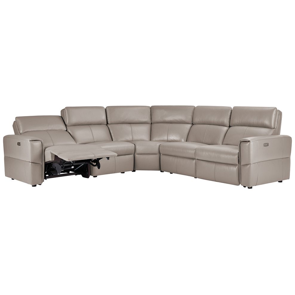 Samson Electric Recliner Modular Group 3 in Stone Leather Thumbnail 3