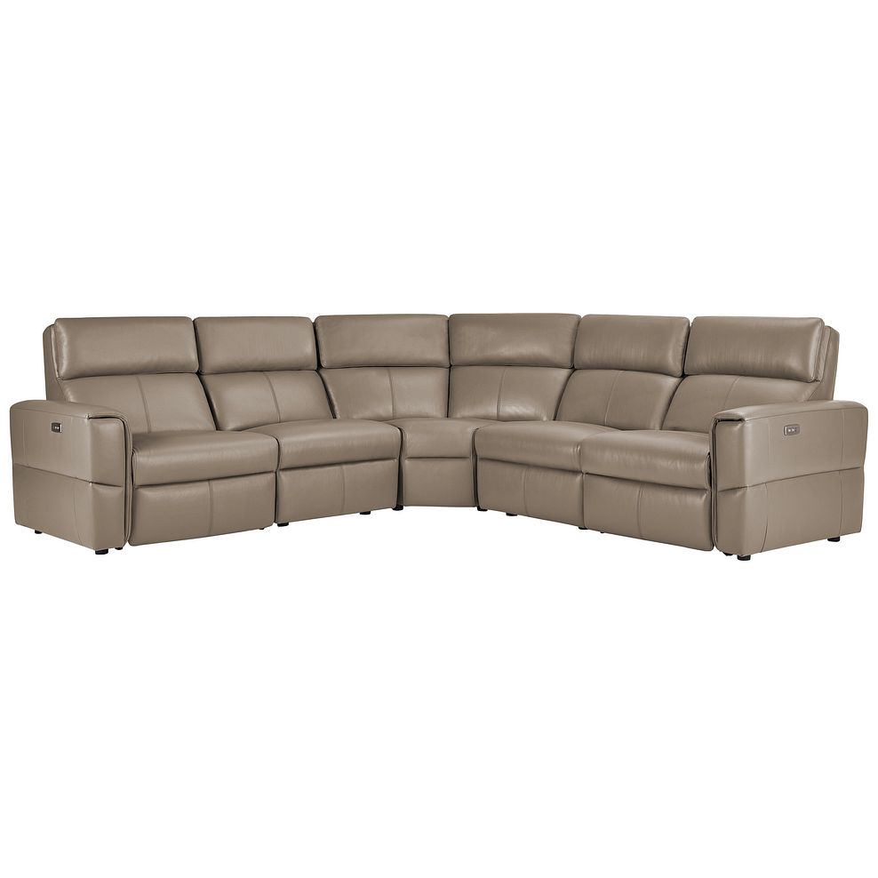 Samson Electric Recliner Modular Group 3 in Taupe Leather