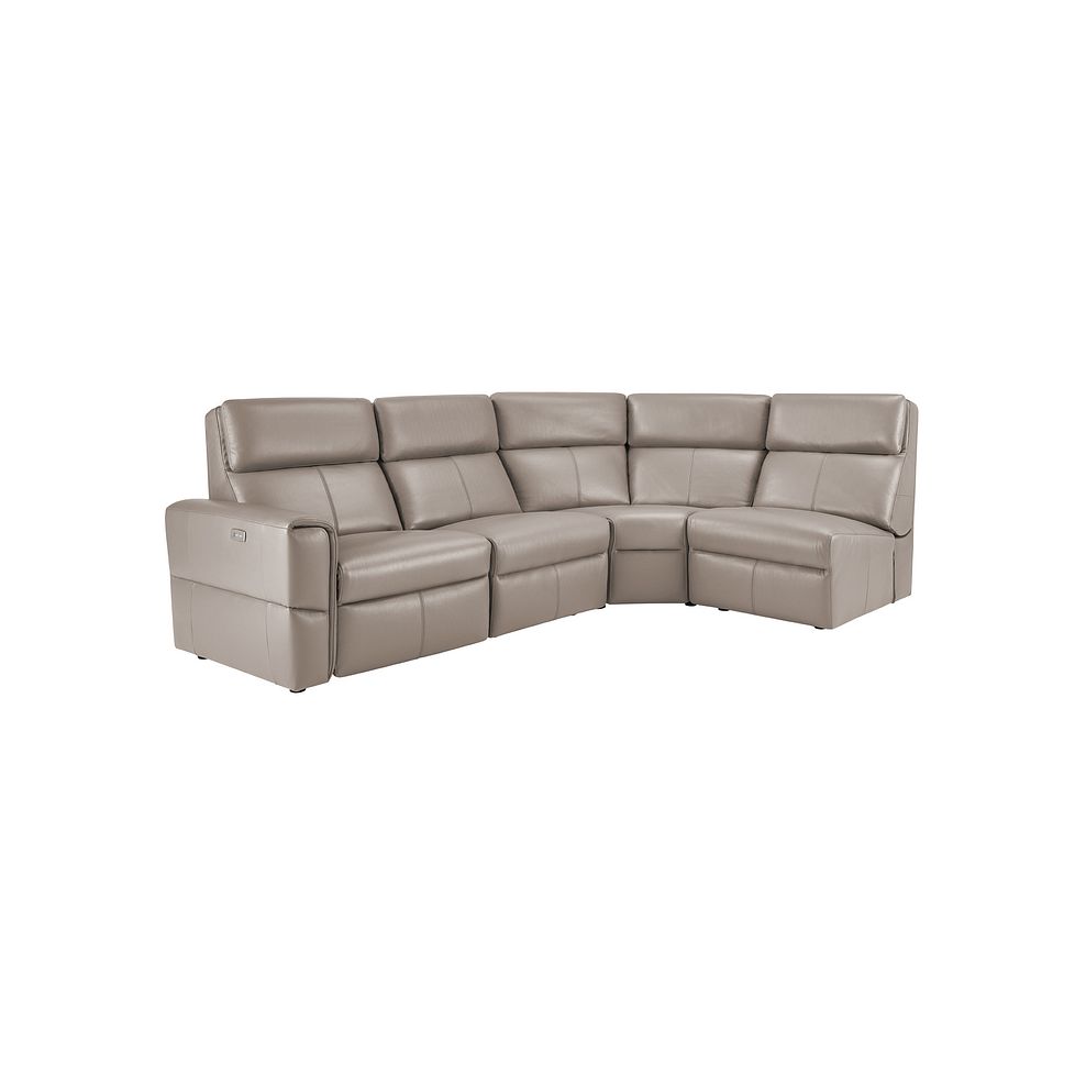Samson Electric Recliner Modular Group 4 in Stone Leather