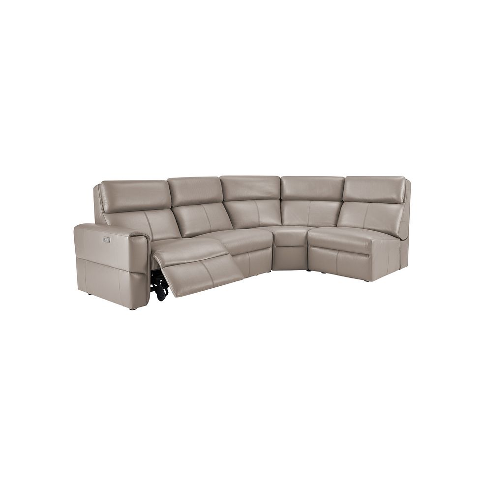 Samson Electric Recliner Modular Group 4 in Stone Leather Thumbnail 2