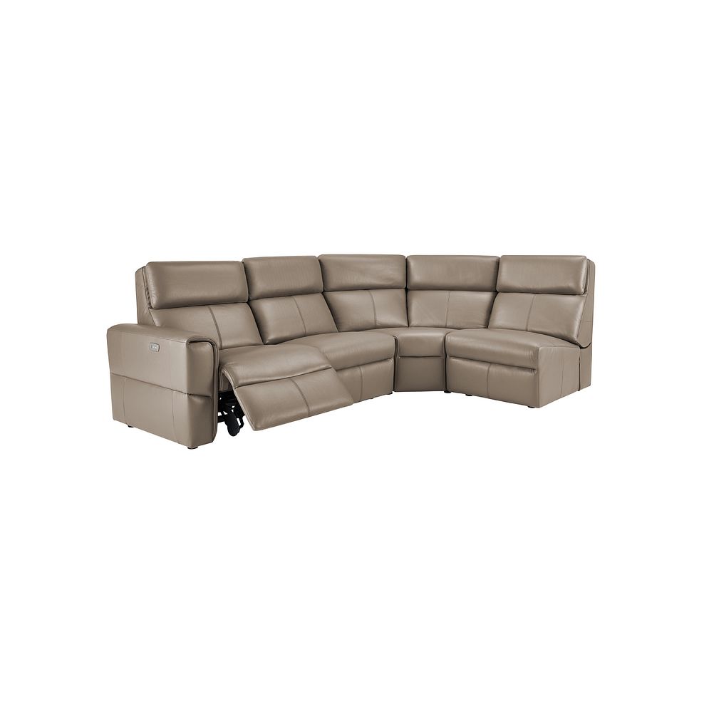 Samson Electric Recliner Modular Group 4 in Taupe Leather 2