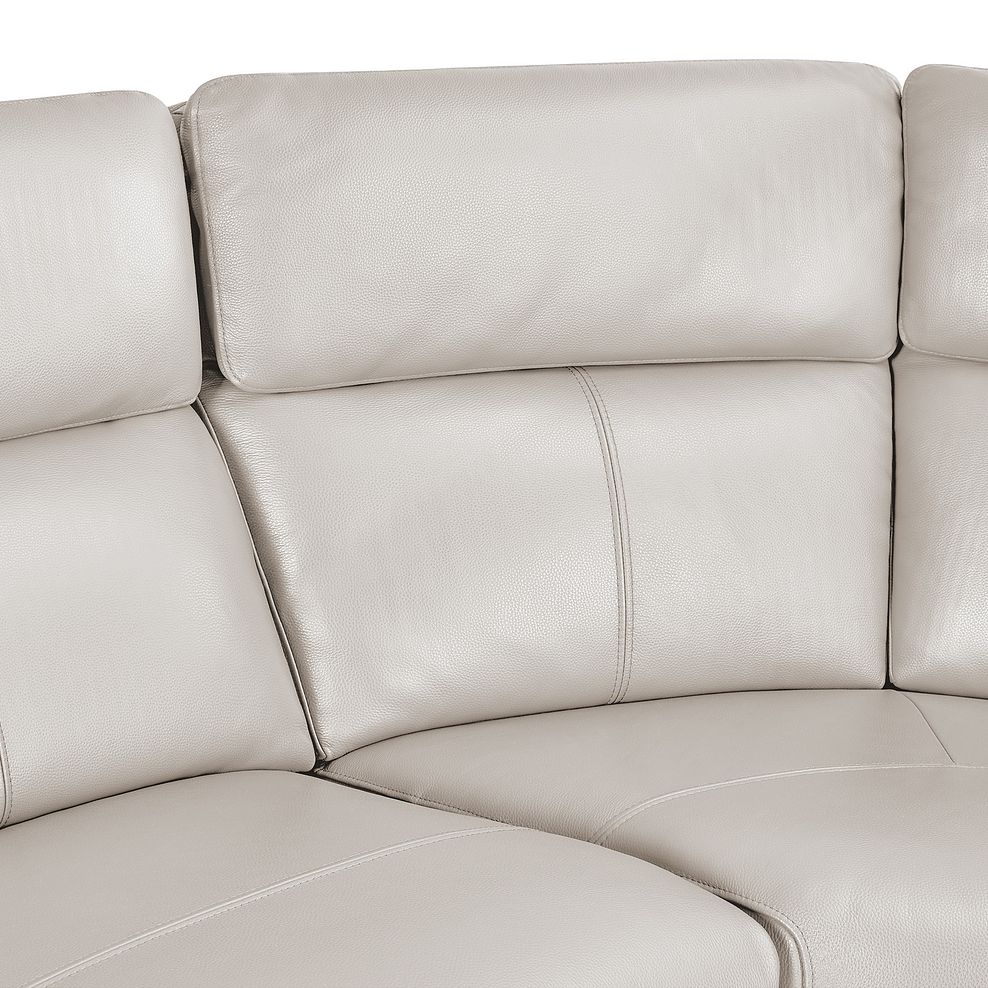 Samson Electric Recliner Modular Group 4 in White Leather 7