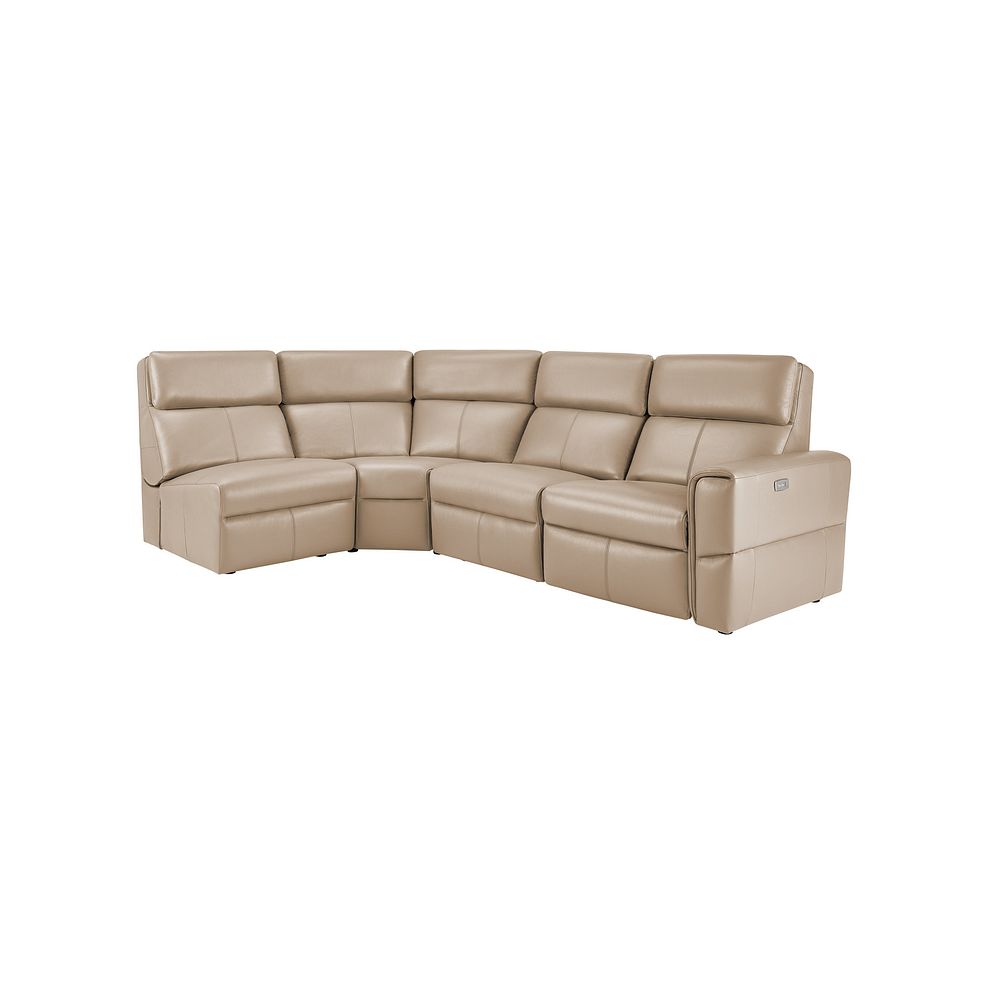 Samson Electric Recliner Modular Group 5 in Beige Leather Thumbnail 1