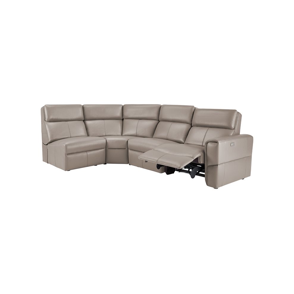 Samson Electric Recliner Modular Group 5 in Stone Leather 3