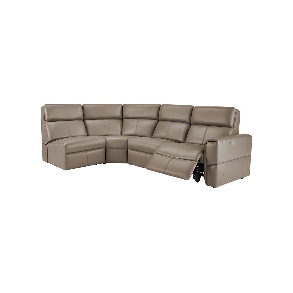 Samson Electric Recliner Modular Group 5 in Taupe Leather 2