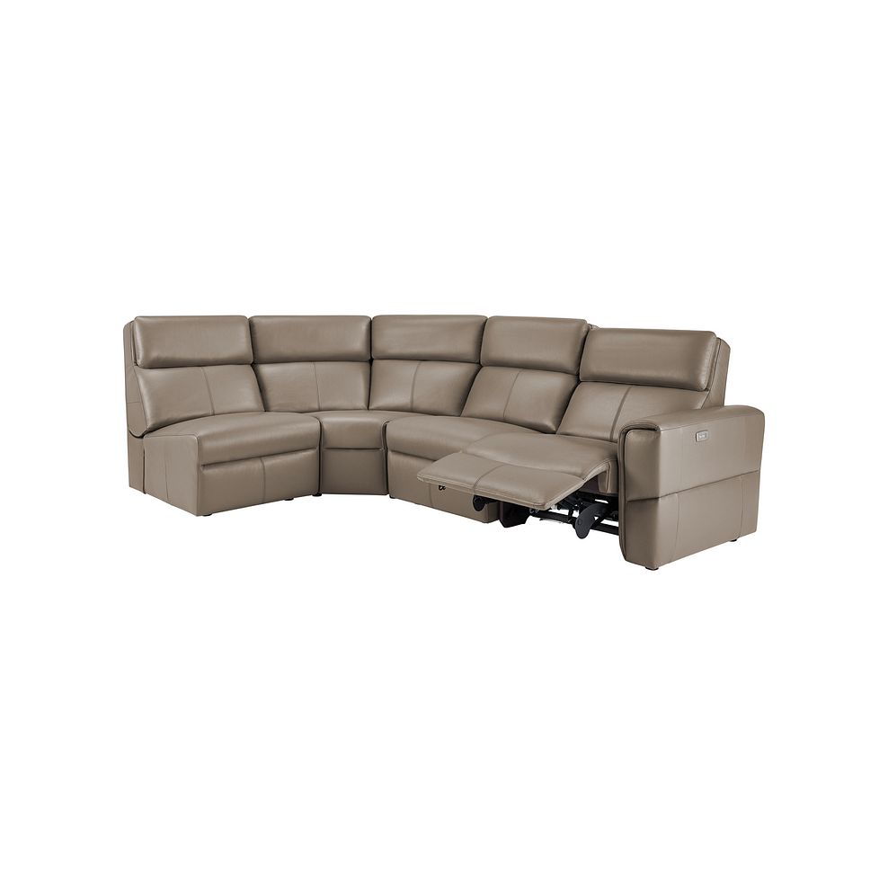 Samson Electric Recliner Modular Group 5 in Taupe Leather 3