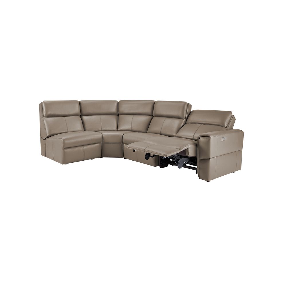 Samson Electric Recliner Modular Group 5 in Taupe Leather 4