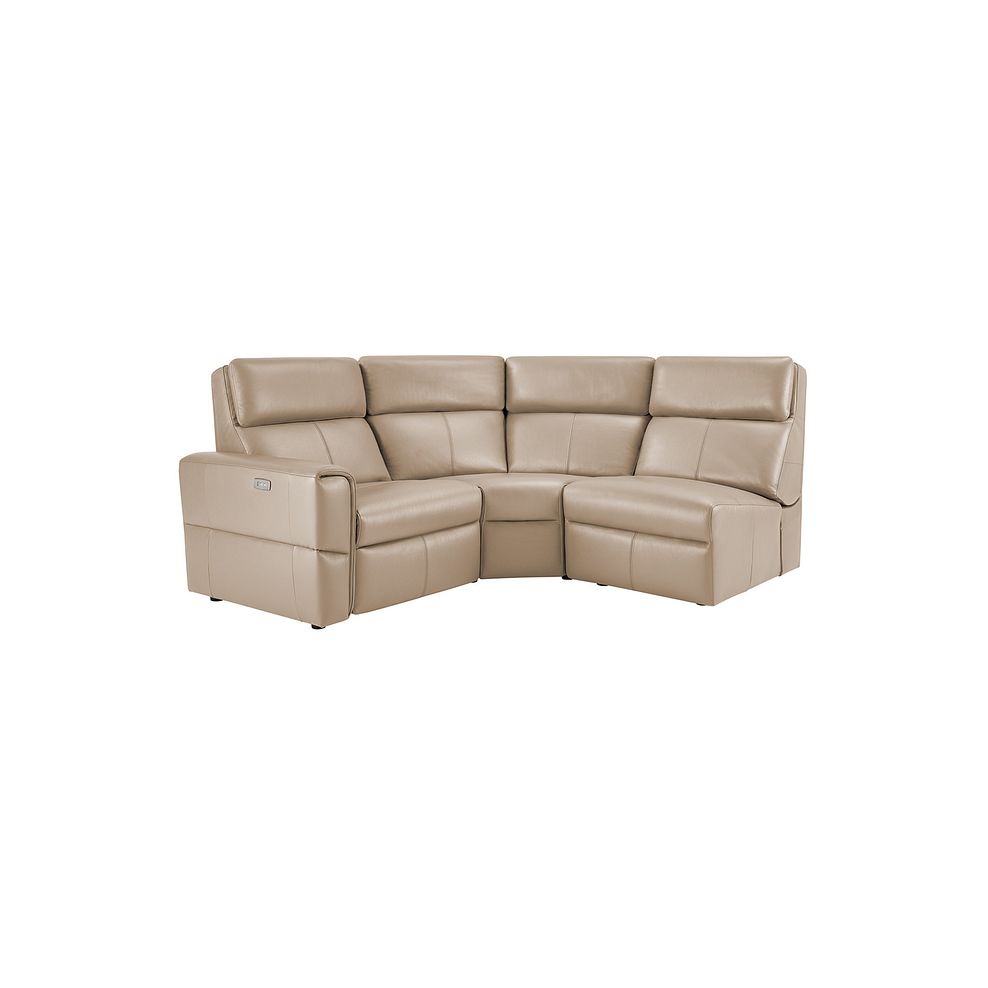 Samson Electric Recliner Modular Group 6 in Beige Leather Thumbnail 1