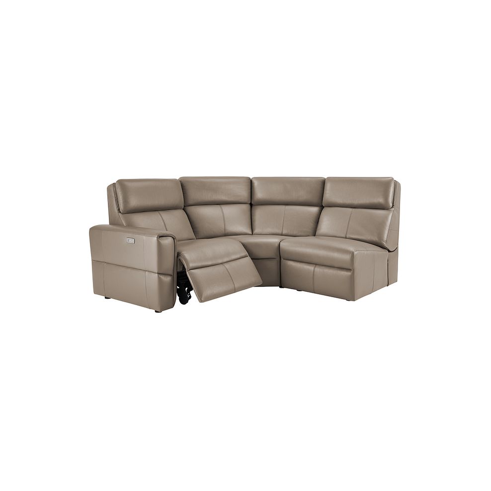 Samson Electric Recliner Modular Group 6 in Taupe Leather Thumbnail 2