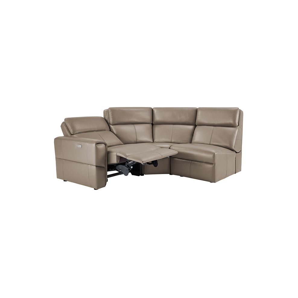 Samson Electric Recliner Modular Group 6 in Taupe Leather Thumbnail 4