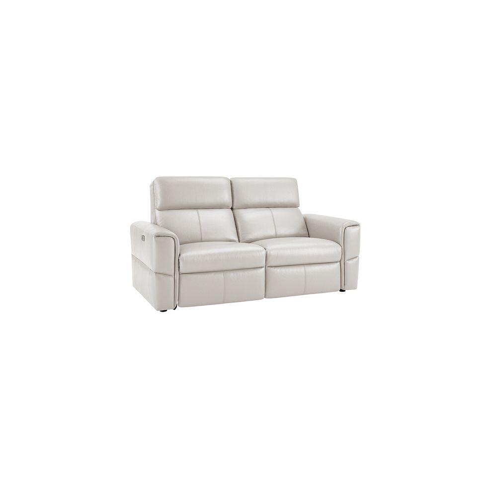 Samson Electric Recliner Modular Group 8 in White Leather Thumbnail 1