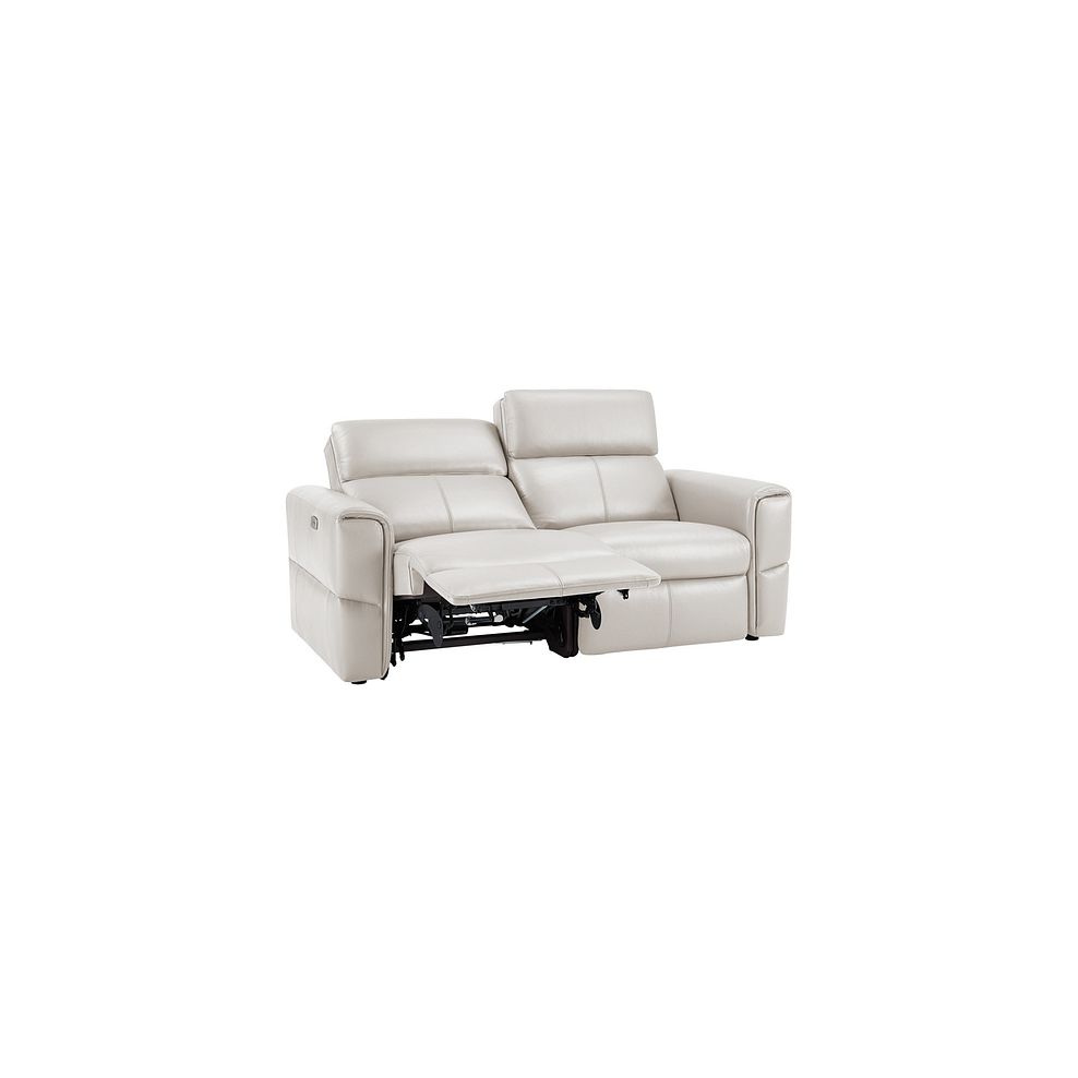 Samson Electric Recliner Modular Group 8 in White Leather Thumbnail 4