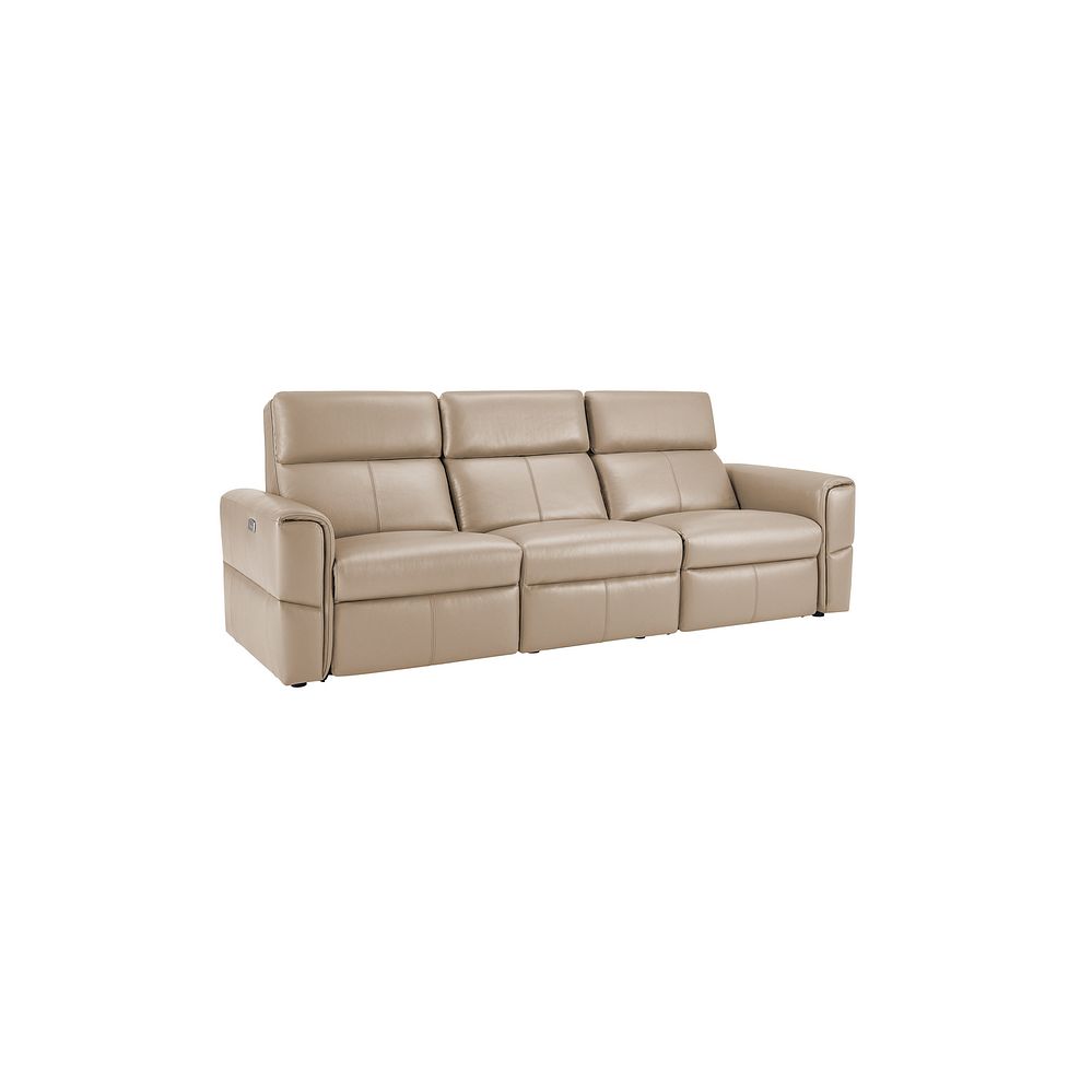 Samson Electric Recliner Modular Group 9 in Beige Leather Thumbnail 1