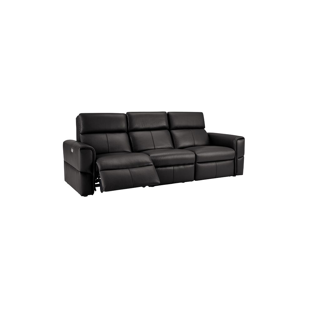 Samson Electric Recliner Modular Group 9 in Black Leather 3