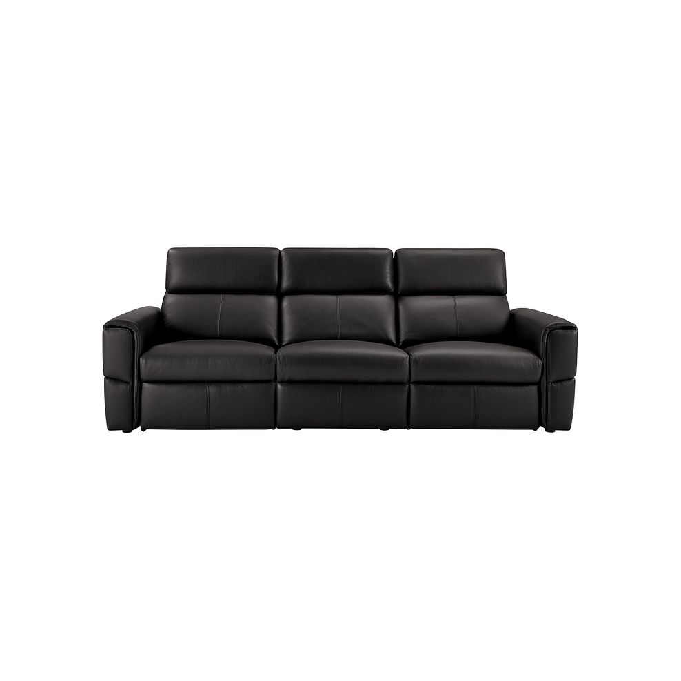 Samson Electric Recliner Modular Group 9 in Black Leather 2