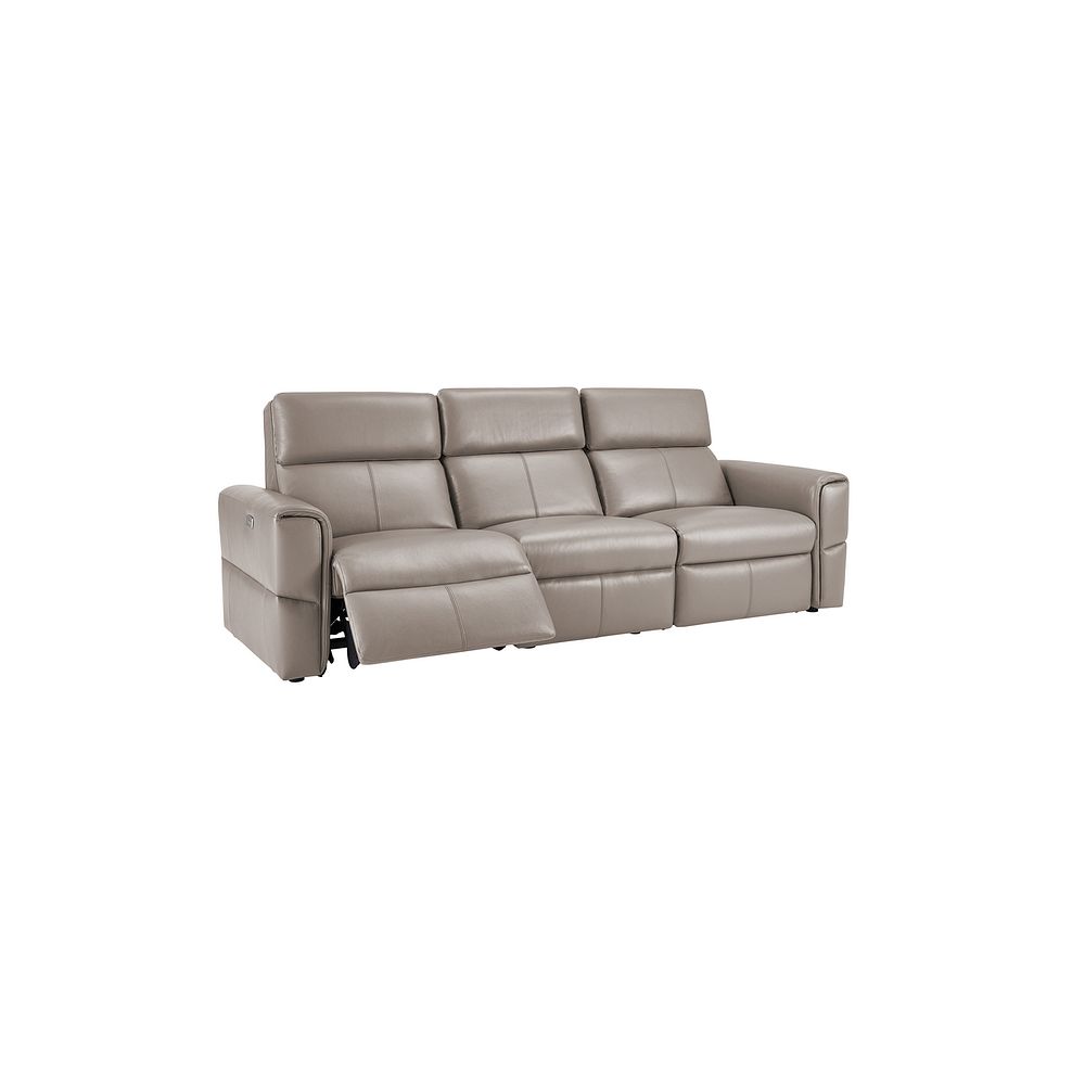 Samson Electric Recliner Modular Group 9 in Stone Leather 3