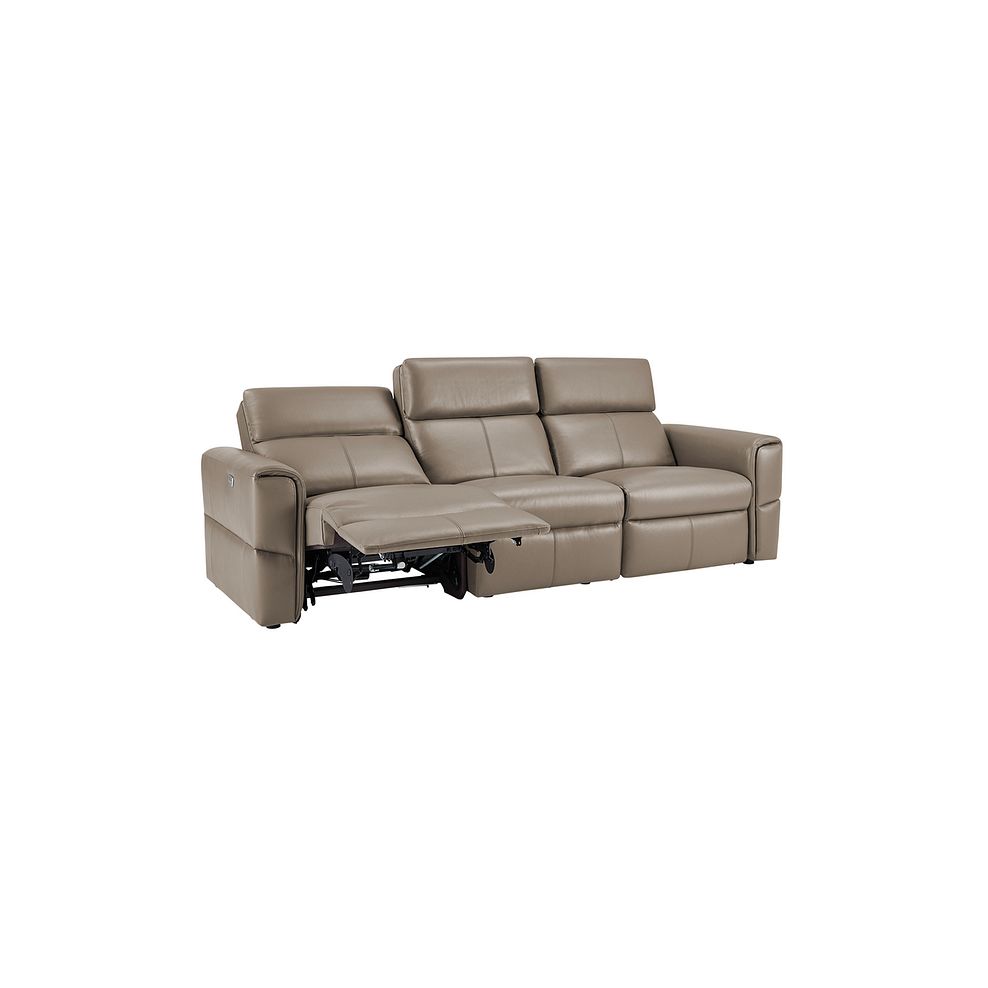 Samson Electric Recliner Modular Group 9 in Taupe Leather Thumbnail 4