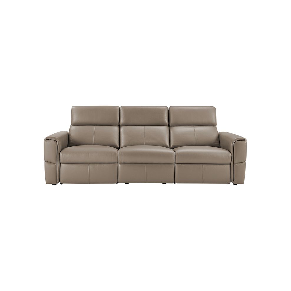 Samson Electric Recliner Modular Group 9 in Taupe Leather 2