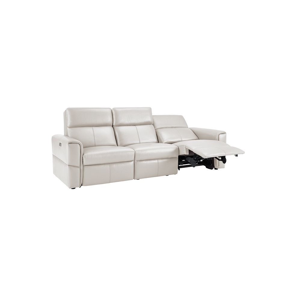 Samson Electric Recliner Modular Group 9 in White Leather 5