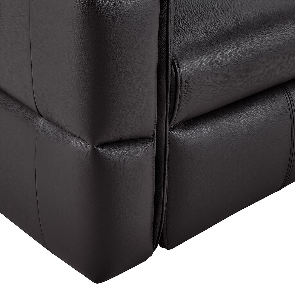 Samson 3 Seater Static Sofa in Slate Leather 5