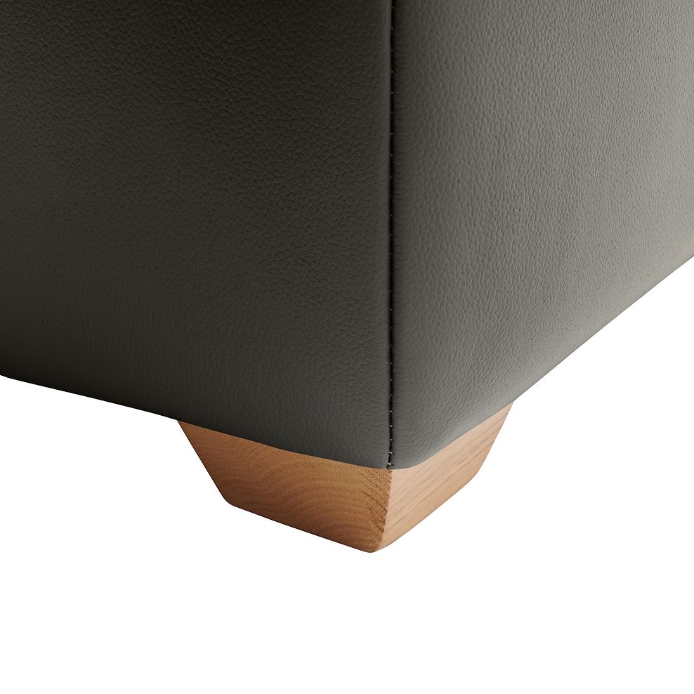 Samson Storage Footstool in Dark Grey Leather 5
