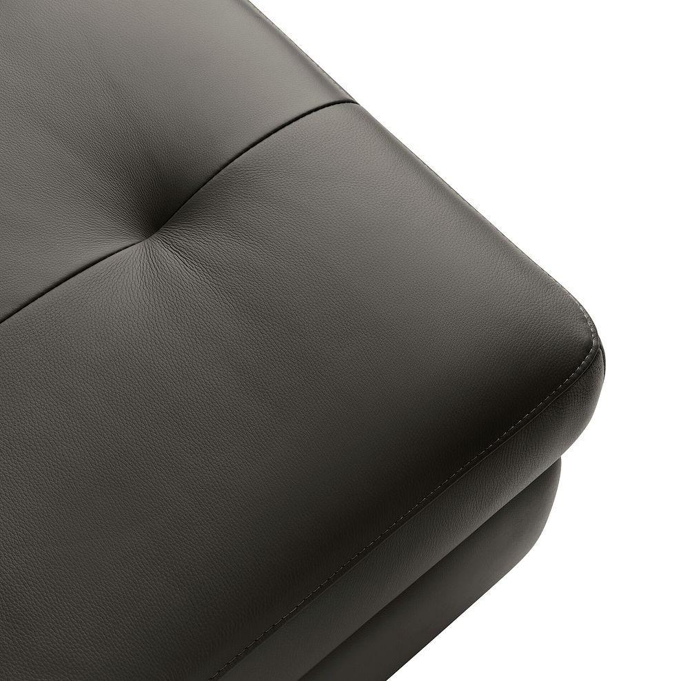 Samson Storage Footstool in Dark Grey Leather 7