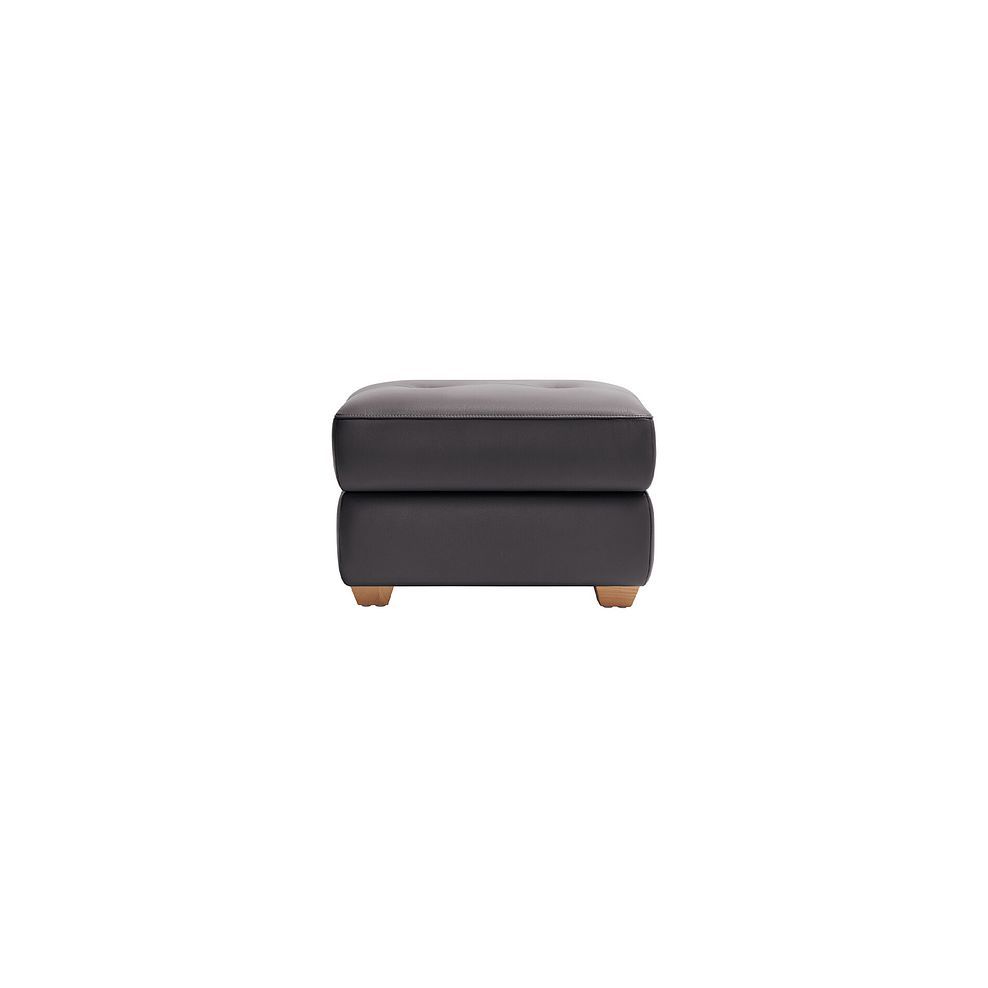 Samson Storage Footstool in Slate Leather 2