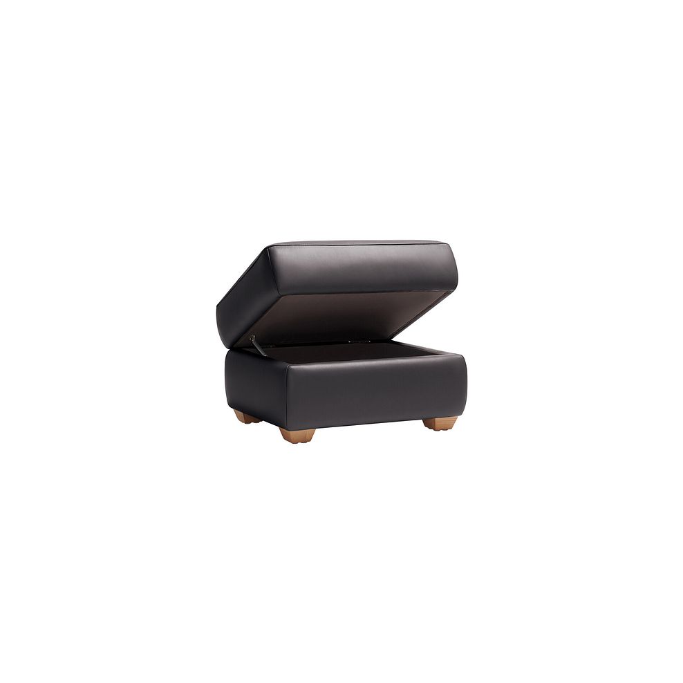 Samson Storage Footstool in Slate Leather 3