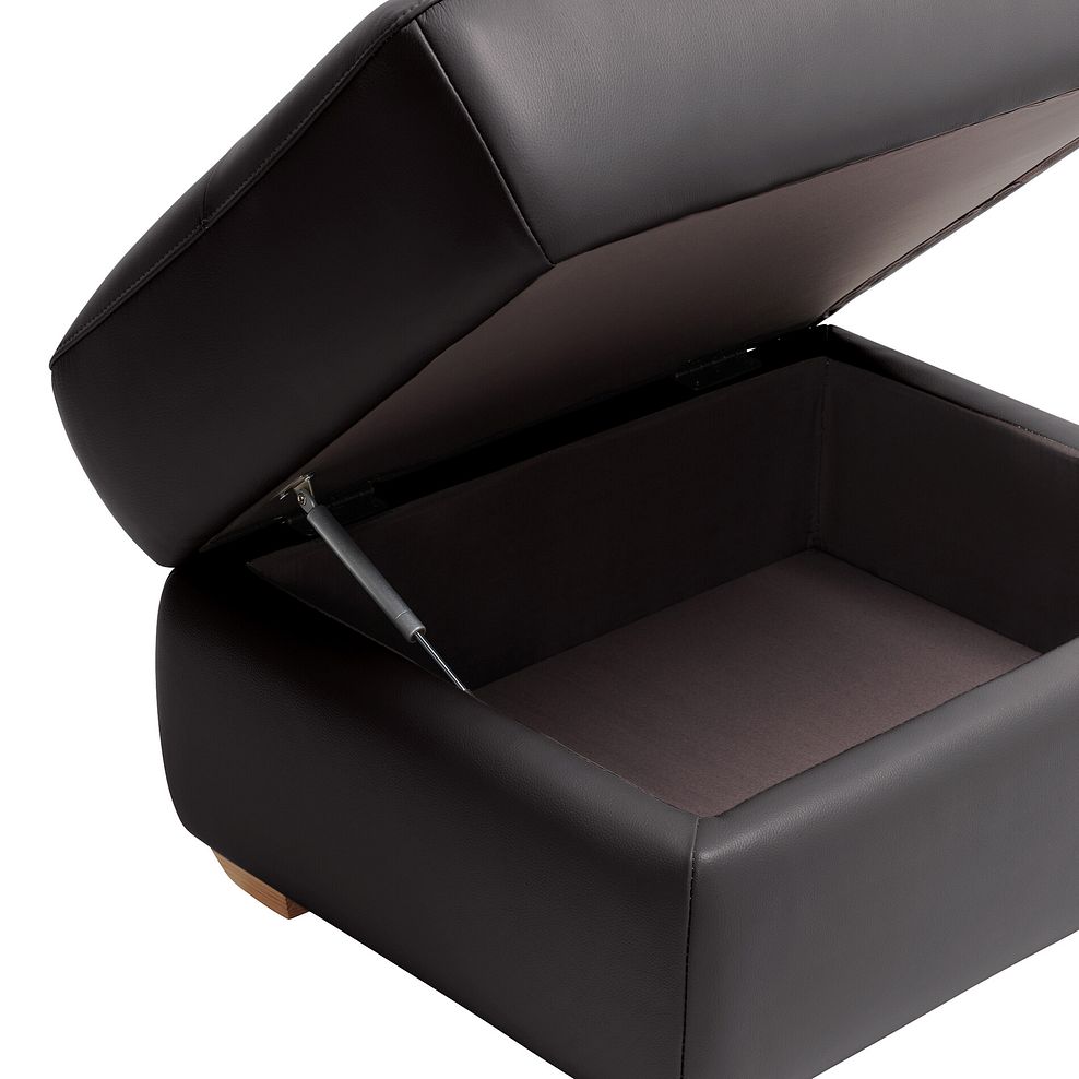 Samson Storage Footstool in Slate Leather 6