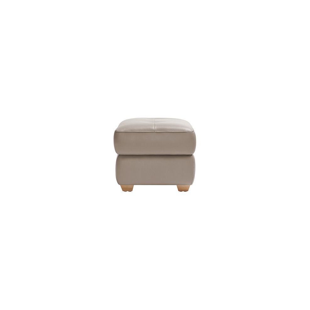 Samson Storage Footstool in Stone Leather 4